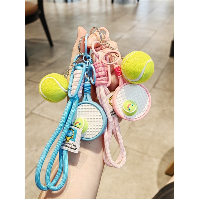 Брелок-ракетка для тенниса с мячом